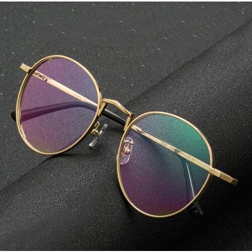 Korea Round Pure Titanium Glasses Frame Women Men Vintage Prescription Myopia Optical Eyeglasses Frame Male 2021 Luxury Eyewear