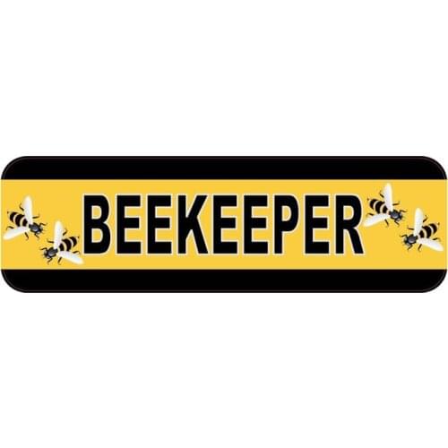 Hot Warning Car Sticker Beekeeper Danger KK Vinyl Car Styling Laptop Accessories PVC 15cm*5cm