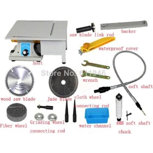 Multi-Functional Saw Machine Bench Lathe Machine Electric Grinder / Polisher / Drill / Saw Tool 350w 10000 R/min