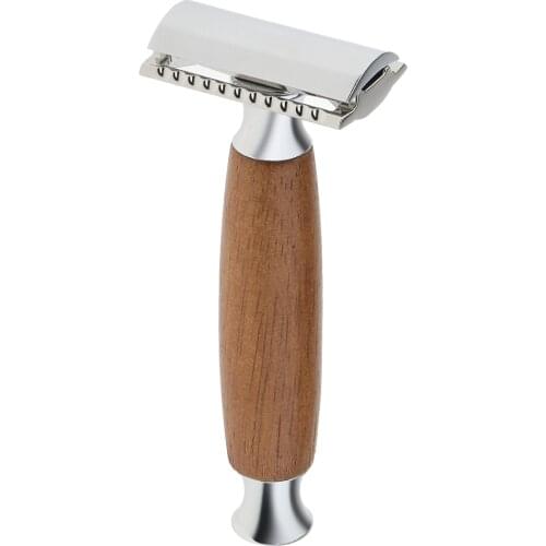 Mens Vintage Double Edge Safety Shaving Razor Alloy Classic Manual Shaver