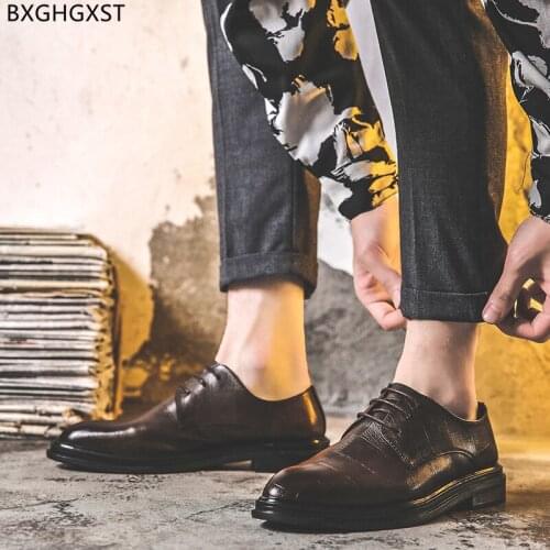 Black Mens Dress Shoes Brown Oxford Leather Shoes for Men 2021 Formal Office Shoes Men Chaussure Homme Zapatos De Hombre Sapato