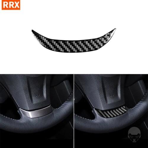For Subaru Impreza WRX STI XV Crosstrek 2012 2013 2014 Carbon Fiber Steering Wheel Chin Cover Sticker Interiors Car Accessories