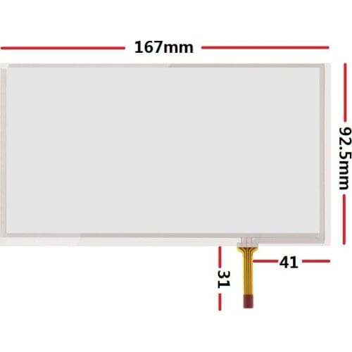 New 6.95-inch touch screen 167*92.5mm is suitable for TM070RDH01/C070VW03 V0