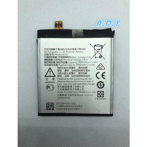 Original HE351 2900mAh Battery For Nokia 3.1, TA-1049, TA-1057, TA-1063, TA-1070, TA-1074 Lithium Polymer Batteries