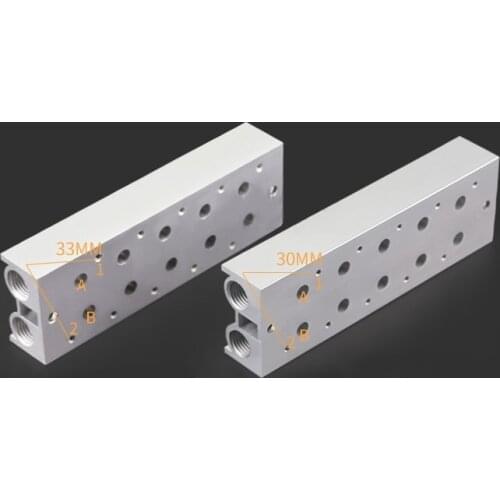 Pneumatic 3V210-08/3V110-06 Solenoid valve manifold plate Valve seat Base/3V100M/3V200M