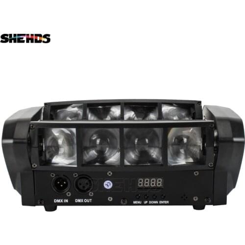 Hot Free Shipping Portable NEW Moving Head Light Mini LED Spider 8x6W RGBW Beam Light Good Quality Fast Shipping