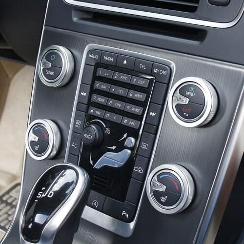 4pcs/lot Car air conditioning Rotary knob for VOLVO S60 V60 XC60 S60 V40 Car Air Conditioning heat control Switch knob