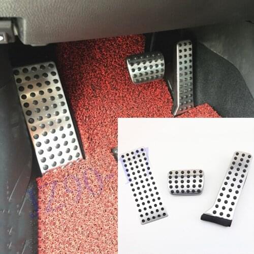Antiskid Pad AT pedal Brake Fuel Gas Clutch Rest Plate Pad Cover Trim Fit For Mazda 2 3 6 CX3 CX4 CX5 CX9 Accessories