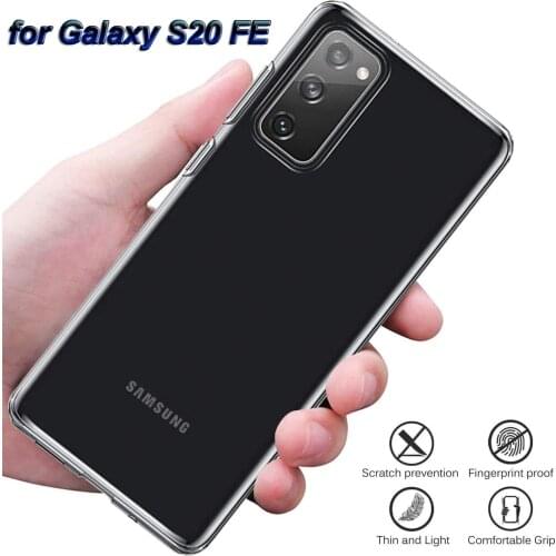 Transparent Case For Galaxy S20 FE Ultra Thin Soft TPU Shockproof Soft Back Cases For Samsung Galaxy S20 FE