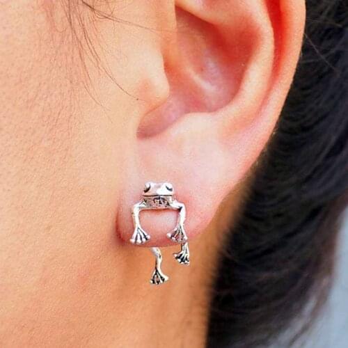 Cute Frog Stud Earrings For Women Girls Fashion Funny Aninal Statement Earrings Daily Party Cute Frog Earring Jewelry