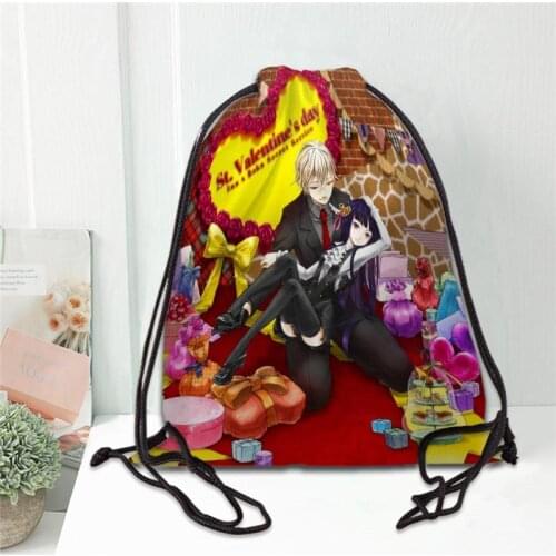 Inu x Boku SS Drawstring Bag Portable Lightweight Backpack Bag Travel Sport Outdoor Hiking Storage Bag Silk Fabric Bag 20201102