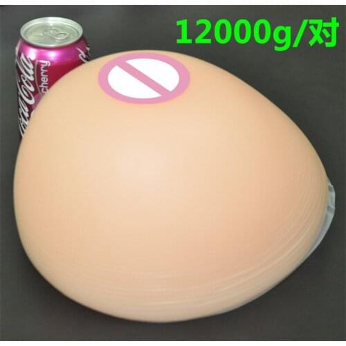 Super Breast 12000g/pair Simulation Milk Silicone Breast Form Huge Fake Breast Big Artificial Boobs Transvestite Crossdresser