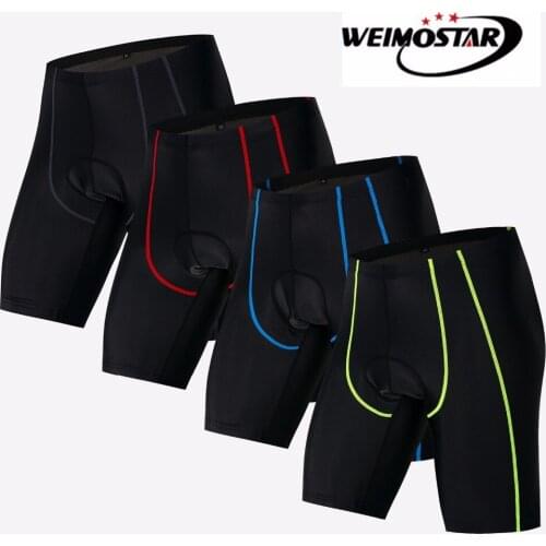Weimo Gel Padded Cycling Shorts Spandex Racing MTB Mountain Bike Shorts Summer Ciclismo Reflective Bicycle Short Pants Bermuda