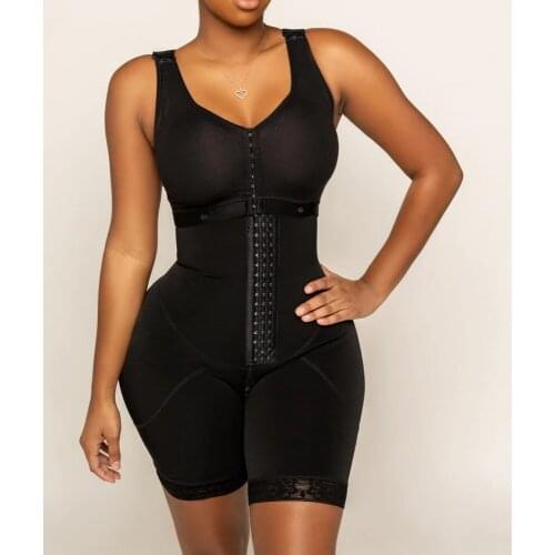 Womens Tummy Control Shapewear High Compression Faja Bodysuit Postpartum Open Bust Bodysuit Bodysuit