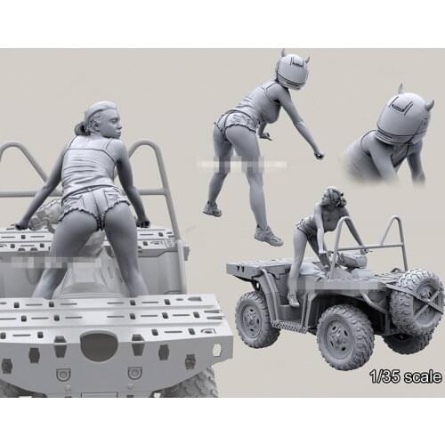 1:35 Resin Figure Model Kit Unassambled Unpainted //X285 (NO CAR)