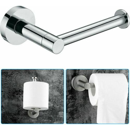 1Pc High Quality Stainless Steel Double Roll Holder Wall Mounted Toilet Paper Tissue Towel Rack Storage Shelf