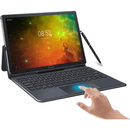 10 core 2 in 1 Tablet Android 10.8 Inch office mtk6797 x27 4GB RAM 128GB ROM Tablets PC 2.4G/5G WiFi with keyboard
