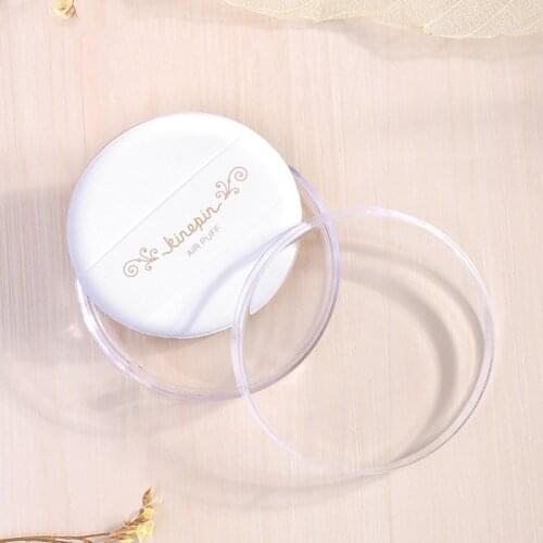 1PC Facial Makeup Air Cushion Sponge Puff Dry Wet Dual Use Not Slip Loose and Compact Powder Puff Blender Tool with Clear Case