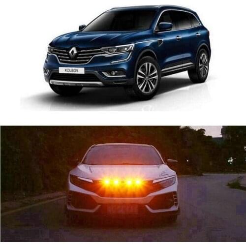 Car Accessories Grille Light Lamp For Renault KOLEOS MASTER FLUENCE alaskan avantime dokker latitude modus sandero stepway