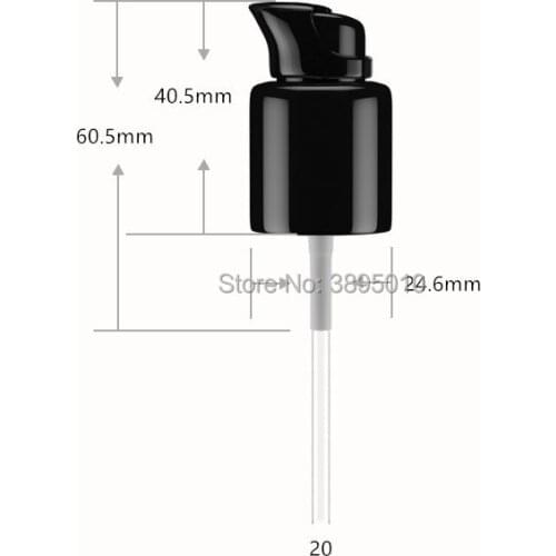 Black lotion packaging bottle cap press pump head cover lid cosmetic accessories tools F1006