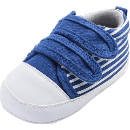 Baby Toddler Shoes Classic striped canvas shoes baby casual shoes baby slip breathable casual shoes