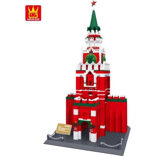 WANGE Blocks Famous Russia Kremlin Building Blocks 1044pcs Bricks DIY Assemble Construction Toys for Children Birthday Gifts