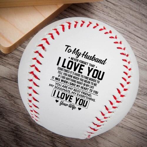 To My Husband, I Wish I Could Turn Back The Clock Baseball Ball