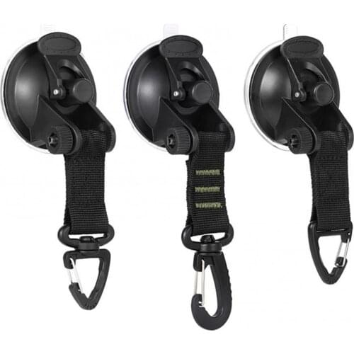 40%HOT Potable 360 Degree Rotating Suction Cup Hook Camping Climbing Awning Tieback