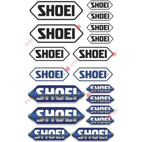 Personality Instagram Shoei Helmets Sponsor Motorcycle Decals Sticker Set Laminated Car Goods Rally Car Sticker Suitable