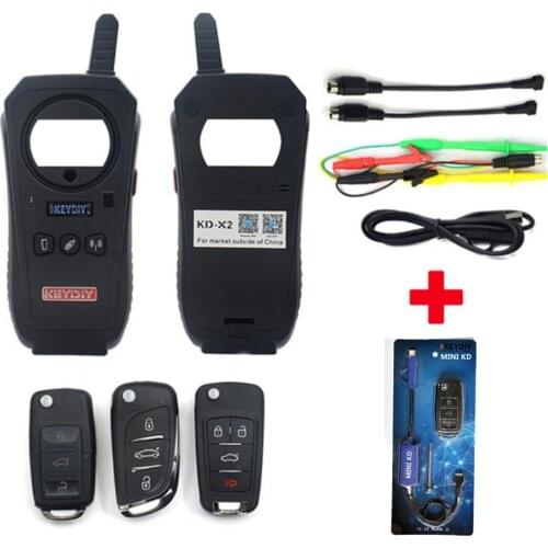 KEYDIY KD-X2 KD X2 Remote Maker Unlocker and Chip Transponder Cloning Device with 96bit 48 with 1pc MINI KD Key Generator