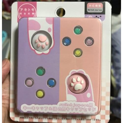 Thumb grips Caps For Nintend NS Switch + Colorful Button Set For NS Switch Left Right Joycon NS Gamepad Controller Buttons