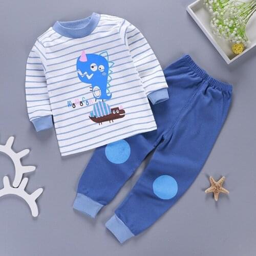 Children Cotton Underwear Suit Autumn Winter Kids Casual Clothes Set Baby Boys Girls Pajamas 2pcs Toddler Newborn Clothing Sets
