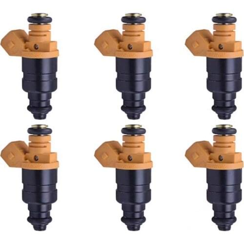 Set Of 6 Fuel Injector Nozzles For 1998 - 2005 Volkswagen Passat Audi A4 A6 2.8L V6 078133551BA