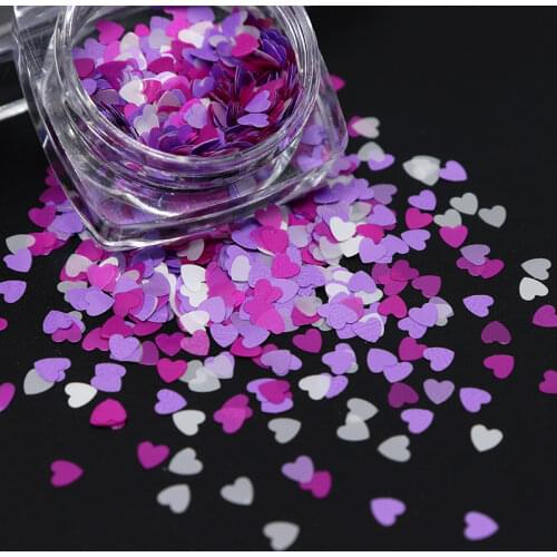 Sweet Love Heart Sequins Epoxy Fillings Resin Glitter Micro Beads Pearl Color Nail Art Sequins Jewelry Making DIY Accessories