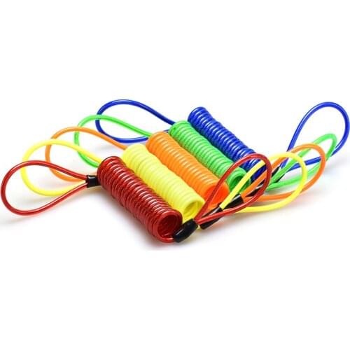 Motorcycle disc brake lock warning rope trailer bicycle electric car disc brake reminder rope steel helmet anti-theft rope