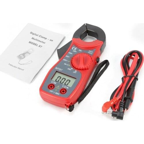 MT87 Professional LCD Digital Clamp Meter Multimeters Voltmeter Ammeter Ohmmeter Portable Multi