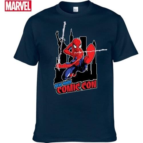 Marvel The Avengers Spider Man t shirt Comfortable Breathable 100% cotton Fashion clothes for teens Tops Man summer clothes #89