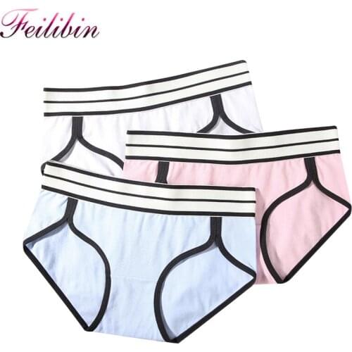 ZJX New Women Panties Cute Cotton Intimates Plus Size Stytle Underpants Summer Soft Underwear Thin Girls Short Pants M L XL