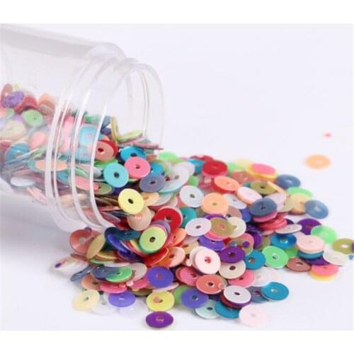 2000Pcs/10g/Lot 4mm Matting Sequin PVC Loose Sequins Crafts Paillettes Wedding Sewing Decoration DIY Accessory Lentejuelas