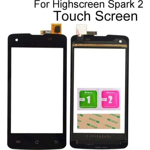 Mobile Touch Panel Sensor For Highscreen Spark 2 Touch Screen Digitizer Touchscreen Front Glass Lens Touchpad Tools 3M Glue