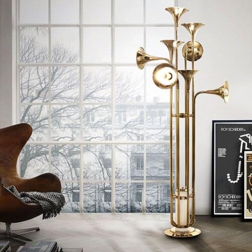 Nordic Retro Loft Floor Lighting Individuality Luxury Home Decoration Living Music Room Hotel Designer Floor Lamp Fixtures