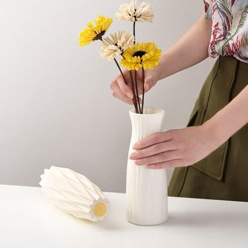 Modern Flower Vase Home Flower Arrangement Living Room Origami Plastic Nordic Style Home Decoration Ornament Home Decor