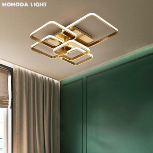 Modern Luxury Ceiling Lights Brass LED Lamps for Living Room Bedroom Study Loft Surface Mounted Lightings Home Decor MOMODA