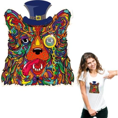 Creative Bear Stickers Heat Transfer Style DIY Handmade Parches Househlod Washable Printed Iron On Patches On Clothing