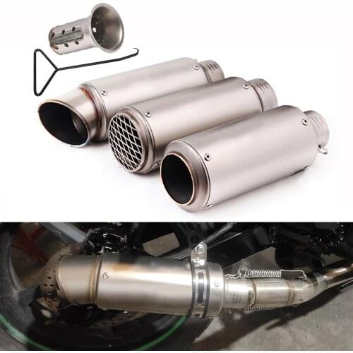 51mm 60mm Motorcycle Racing Exhaust Pipe Motocross Escape Moto Muffler For Scooter KTM Pit Dirt Bike Yamaha Kawasaki SUZUKI