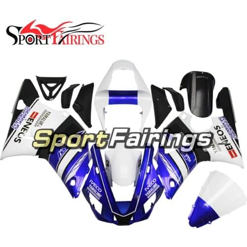 YZF-R1 00 01 New Full Fairing Kit For Yamaha YZF1000 YZF R1 2000 2001 ABS Motorcycle Fairings Bodywork Blue White Customized