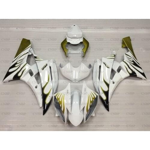 YZFR6 2006 - 2007 Bodywork YZFR6 07 Motorcycle Fairing YZF600 R6 2007 White Full Body Kits