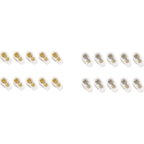 10PCS Ceramic 1/4Inch 6.4mm Vacuum Tube Anode Cap Grip Plate Cap for EL504 FU-519 EF37 Vintage Amplifier DIY