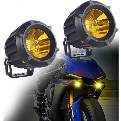 2 pcs 3000K Amber Fog Lamps 3.5 Inch LED Driving lights for SUV ATV Truck Off-Road Motorcycles Round Auxiliary Lights