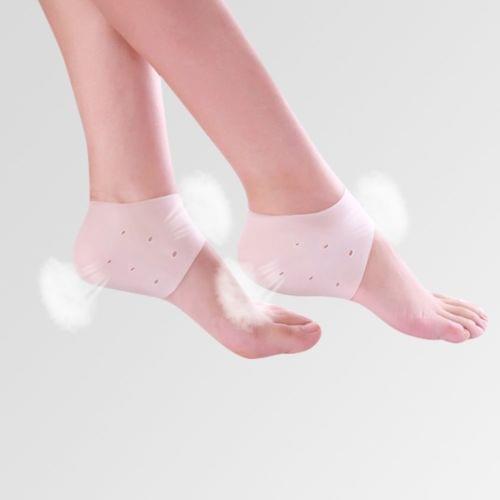 2PCS Protective Silicone PLANTAR FASCIITIS Heel Spur Ankle Gel Support Pain Relief Moisturizing Gel Heel Socks
